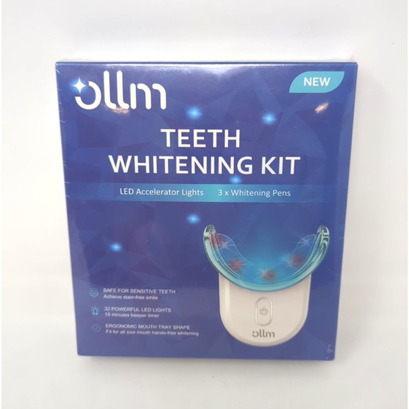 Teeth Whitening Kit Gel Pen Strips - Ollm Specially Formulated for Sensitive Tee - Picture 1 of 2